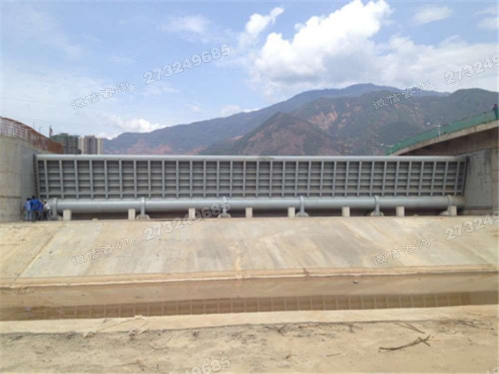 平山山谷在建工程底轴钢坝