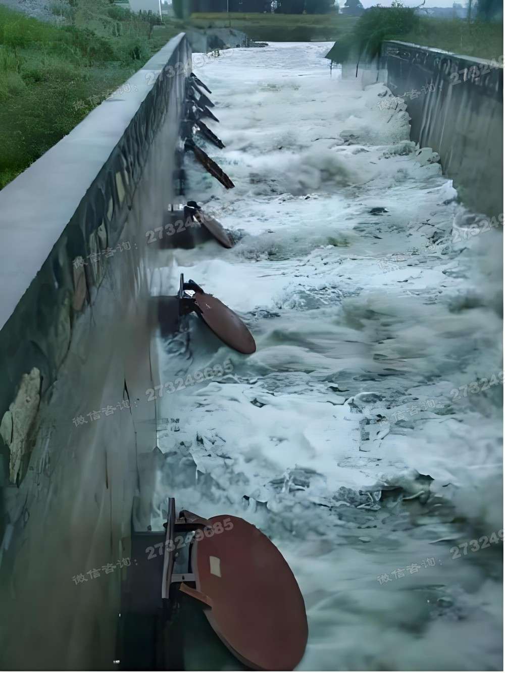 平山渠道排水潮门