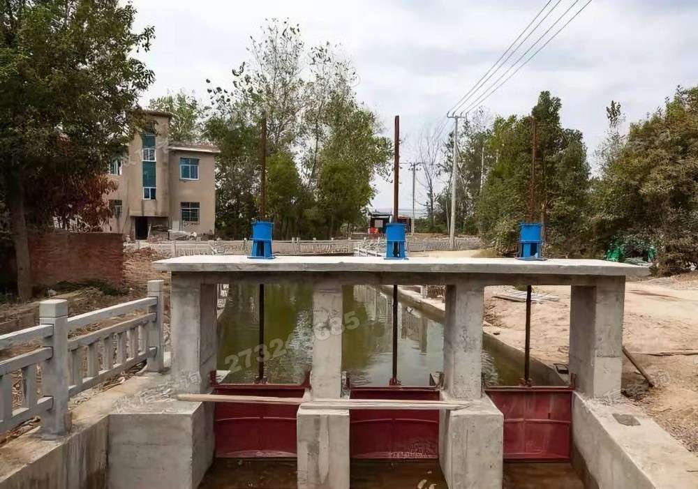 渠道铸铁闸门配螺杆启闭机