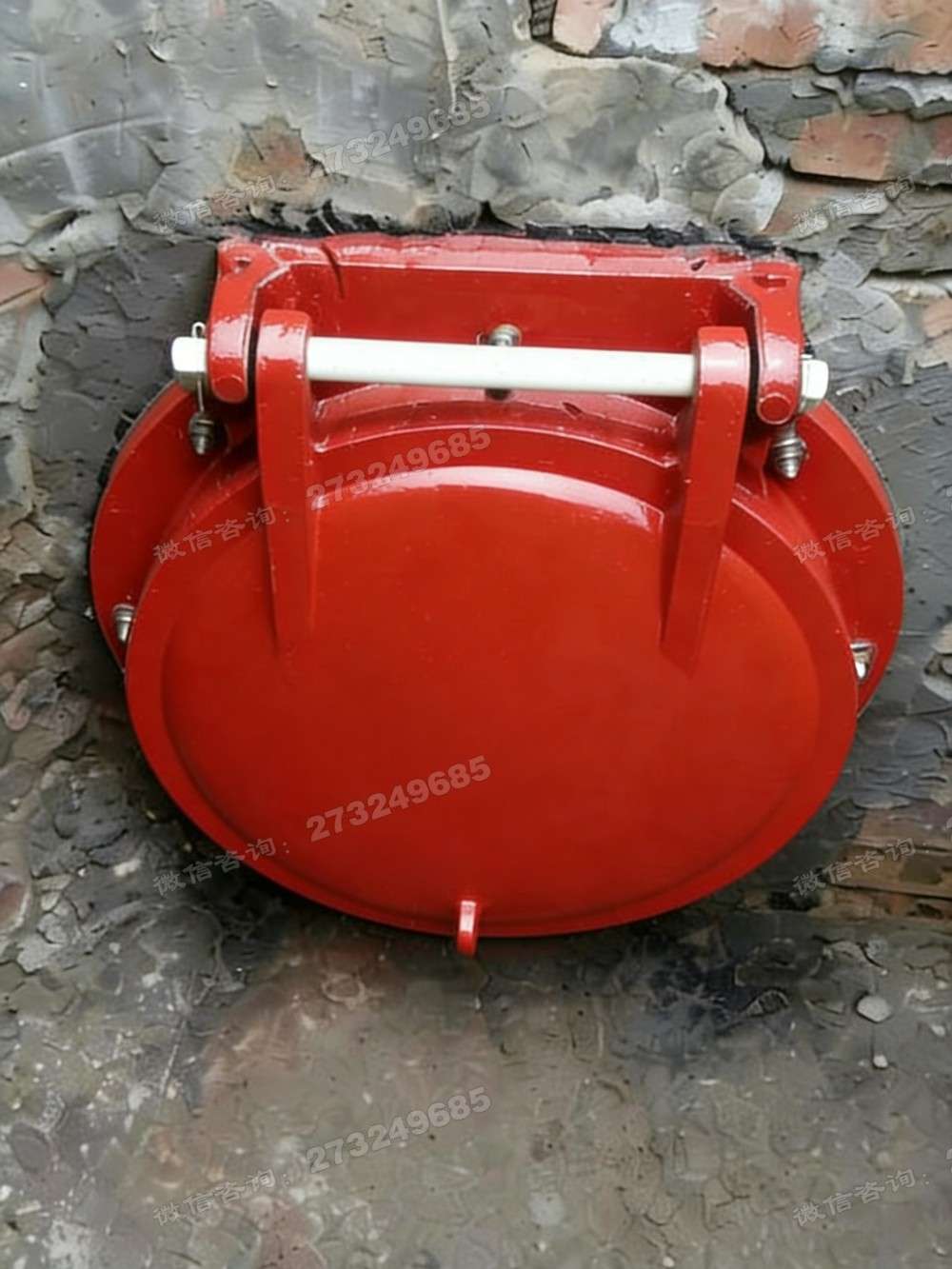 鹤山砖墙红色拍门