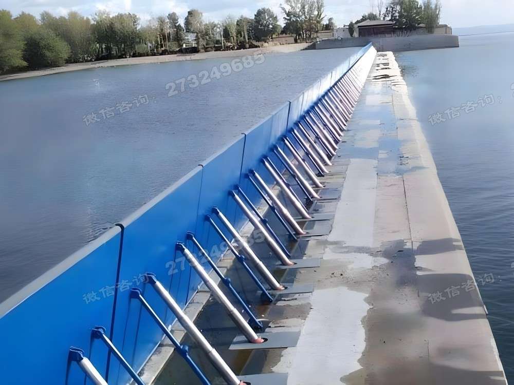 吉安县蓝色湖泊液压钢坝